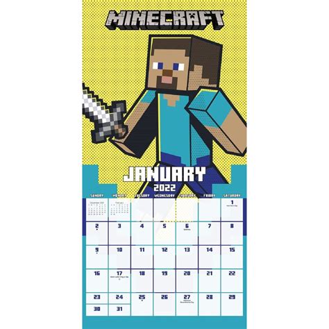 Minecraft Calendar Printable
